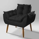 Poltrona Aconchegante Suede Preto - Belliv Decor Poltrona Aconchegante Suede Preto - Belliv Decor
