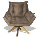 Poltrona Albany Base Giratoria Decorativa - bege Poltrona Albany Base Giratoria Decorativa - bege