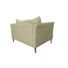 Poltrona Alícia 02 Lugares Couro Fendi A108 120cm