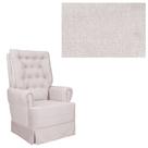 Poltrona Amamentação com Balanço Eloa para Sala e Quarto - Decor Loppes TM 700