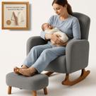 Poltrona Amamentação E Leitura Balanço Em Boucle + Puff