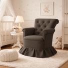 Poltrona Amamentação Quarto Bebê Confortável Descanso Sala Leitura Suede Cor:Suede Rosa