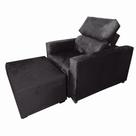 Poltrona Amamentação Retratil e Reclinavel Bianca + Puff Preto Poltrona Amamentação Retratil e Reclinavel Bianca + Puff Preto