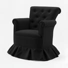 Poltrona Amentação Confortável Com Balanço Descanso Quarto Bebê Aconchego Suede Preto