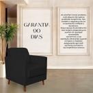 Poltrona Angelina Confortavel Luxo Suede Preto Poltrona Angelina Confortavel Luxo Suede Preto
