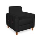 Poltrona Aurora Boucle Preto - Lucadi Home