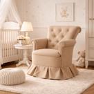 Poltrona Balanço Amentação Quarto Confortável Descanso Sala Leitura Suede