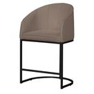 Poltrona Banqueta Decorativa Mia Luxo Base Metal Preta Suede - Estopar Poltrona Banqueta Decorativa Mia Luxo Base Metal Preta Suede - Estopar