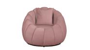 Poltrona Base Giratória Concha + Almofada Veludo Rosa Poltrona Base Giratória Concha + Almofada Veludo Rosa
