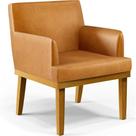 Poltrona Base Mel Beatriz material sintético Whisky