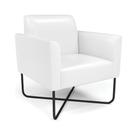 Poltrona Base X Industrial Preto Marisa Corano D03 - D'rossi Cor Branco