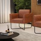 Poltrona Base X Industrial Preto Marisa Corano Nozes