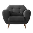 Poltrona Beegees Suede Grafite Poltrona Beegees Suede Grafite