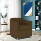 Poltrona Bia Decorativa Reforçada Recepção Clinica Salão Sala De Estar Suede