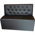 POLTRONA BOOTH CAPITONÊ 1,30CM PRETA - O Rei Das Poltronas Art & Design
