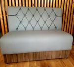 Poltrona booth super luxo 1,20cm amadeirada