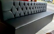 Poltrona booth ultra black 3,00cm 7 lugares
