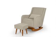 Poltrona Cadeira Amamentação Balanço Baby Slim Puff Almofada Suede Veludo Poltrona Cadeira Amamentação Balanço Baby Slim Puff Almofada Suede Veludo