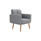 Poltrona Cadeira Decorativa Escritório Havana Matrix Cinza Poltrona Cadeira Decorativa Escritório Havana Matrix Cinza