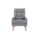 Poltrona Cadeira Decorativa Nantes Cinza Matrix Poltrona Cadeira Decorativa Nantes Cinza Matrix