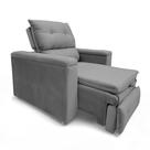 Poltrona Cadeira do Papai Reclinável Retrátil Onix Suede Cinza - Loja Sheep Poltrona Cadeira do Papai Reclinável Retrátil Onix Suede Cinza - Loja Sheep