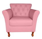 Poltrona Cadeira Estofada Maite Para Recepção Suede - Sv Decor Poltrona Cadeira Estofada Maite Para Recepção Suede - Sv Decor