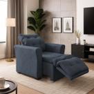 Poltrona Cadeira Papai Mamãe Idoso Reclinável E Retrátil Bellagio Boucle