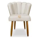 Poltrona Cadeira Pétala Decorativa Suede Penteadeira Sala de Jantar Moderna Elegante Poltrona Cadeira Pétala Decorativa Suede Penteadeira Sala de Jantar Moderna Elegante