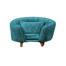 Poltrona Cama Caminha Pet Baby Laddi Veludo Turquesa Dvinn Turquesa