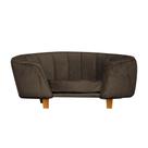 Poltrona Cama Caminha Pet Laddi Veludo Marrom Dvinn Marrom