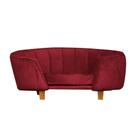 Poltrona Cama Caminha Pet Laddi Veludo Vermelho Dvinn Vermelho