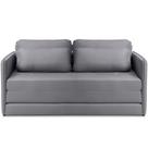 Poltrona Cama Casal Retrátil 2 Lugares 152cm Zora K01 Linho Soft Grafite - Lyam Decor