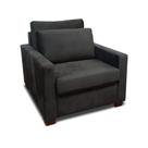 Poltrona Cama De Solteiro Modelo Meca_MA - Poltrona Que Se Transforma Em Sofá Cama - Sued Grafite