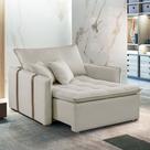 Poltrona Cama em Madeira Eucalipto 110 cm Detroid Yescasa