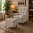 Poltrona Cama Montreal com Puff