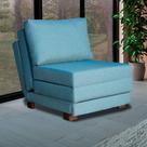 Poltrona Cama Mova_MA que se Transforma em Sofá Cama Solteiro Reclinável Resistente e Confortável em Linho Sintético 010