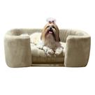 Poltrona Cama Pet Hannah Luxo - Suede Cappuccino