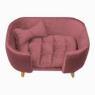 Poltrona Cama Pet Hannah - Suede Rose