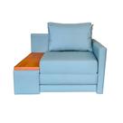 Poltrona Cama Solteiro com Tampo Lateral Esquerdo Tecido Acquablock 100cm