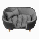 Poltrona Caminha Pet hanna luxo - Veludo cinza Poltrona Caminha Pet hanna luxo - Veludo cinza