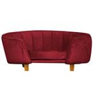 Poltrona Caminha Pet Lady - Veludo Vermelho