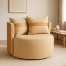 Poltrona Canadá em Veludo e material sintético Design Moderno Acompanha Almofadas Poltrona Canadá em Veludo e material sintético Design Moderno Acompanha Almofadas