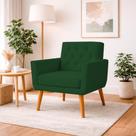 Poltrona Capitonê Sala Escritório Consultório Safira Suede Verde Poltrona Capitonê Sala Escritório Consultório Safira Suede Verde