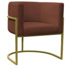 Poltrona Carla Base Dourado - 74cm X 66cm