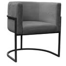 Poltrona Carla Base Preta - 74cm X 66cm