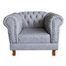 Poltrona Chesterfield Capitonê Duque ECO Cinza Decoração, Recepção, Salas de Tv e Estar Poltrona Chesterfield Capitonê Duque ECO Cinza Decoração, Recepção, Salas de Tv e Estar