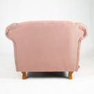 Poltrona Chesterfield Capitone Veludo Rose Decorativa / Sala, Tv, Estar, Recepção