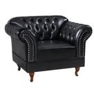 Poltrona Chesterfield Malbec Via Encanto Preto Poltrona Chesterfield Malbec Via Encanto Preto