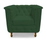 Poltrona Chesterfield Retro Capitonê Suede Verde - Casa & Estofados Poltrona Chesterfield Retro Capitonê Suede Verde - Casa & Estofados