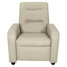 Poltrona Classic Reclinável Tecido material sintético Matrix Cor Bege